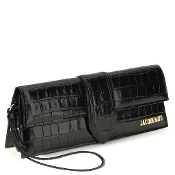 Black Calf Leather Bos Taurus Clutch Bag