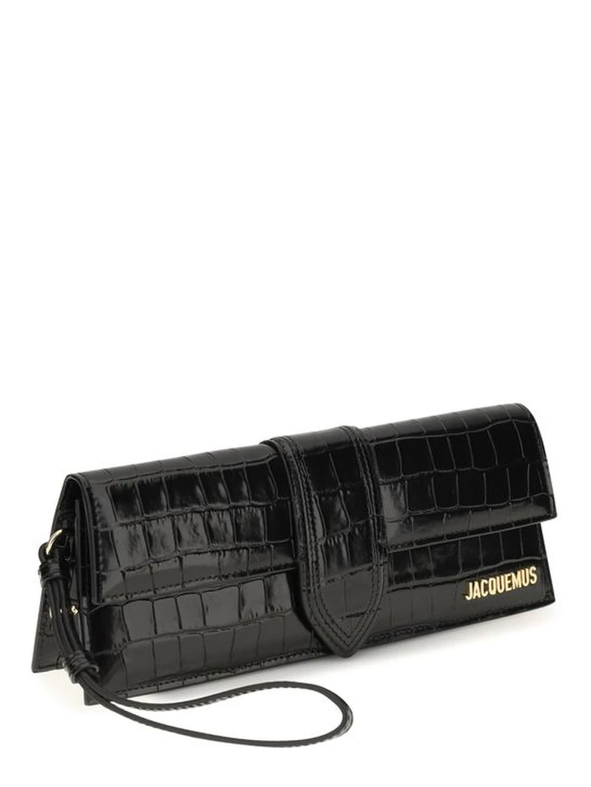 Black Calf Leather Bos Taurus Clutch Bag