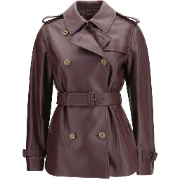 Bordeaux Calf Leather Bos Taurus Full-Length Jacket