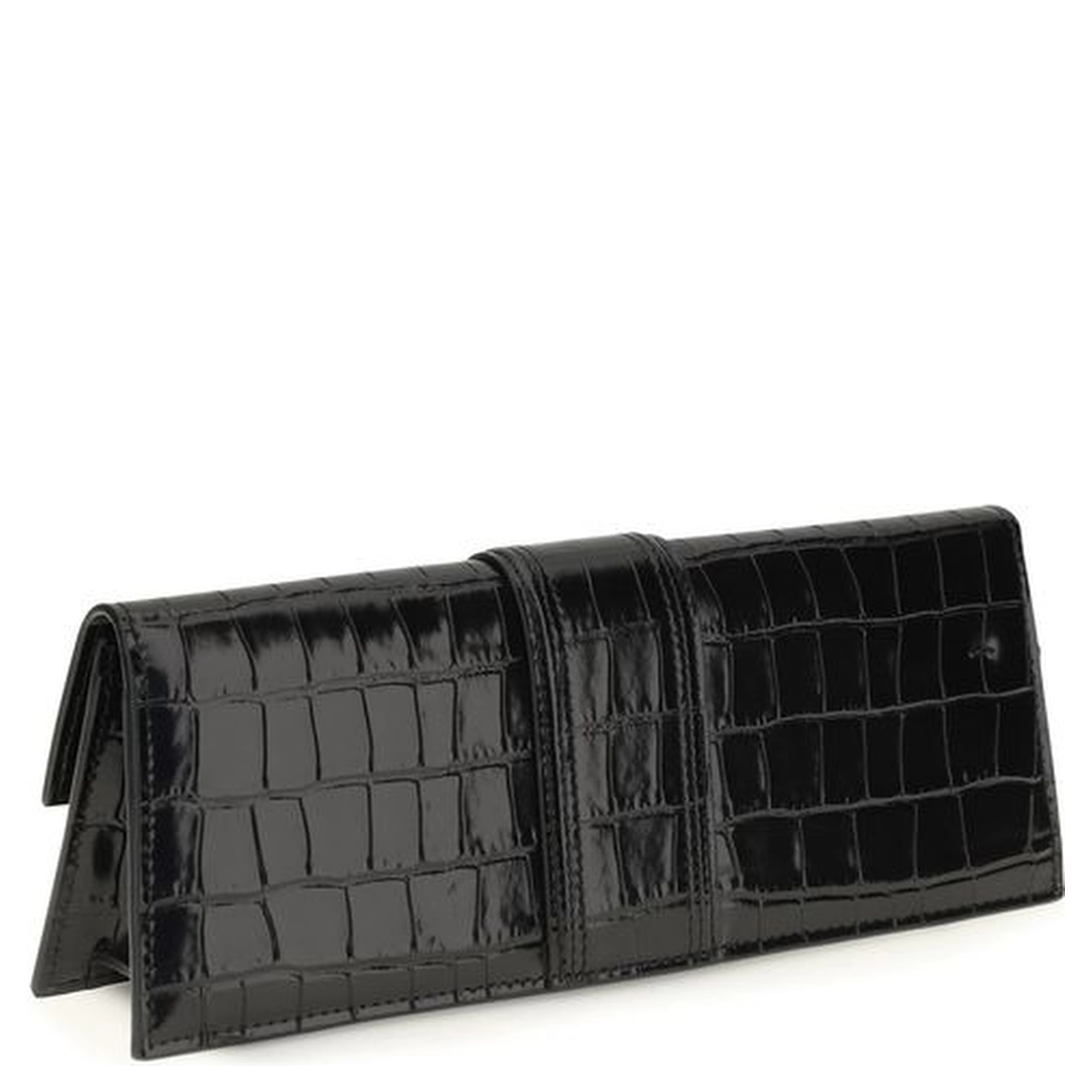 Black Calf Leather Bos Taurus Clutch Bag