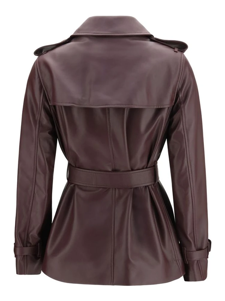 Bordeaux Calf Leather Bos Taurus Full-Length Jacket alternative