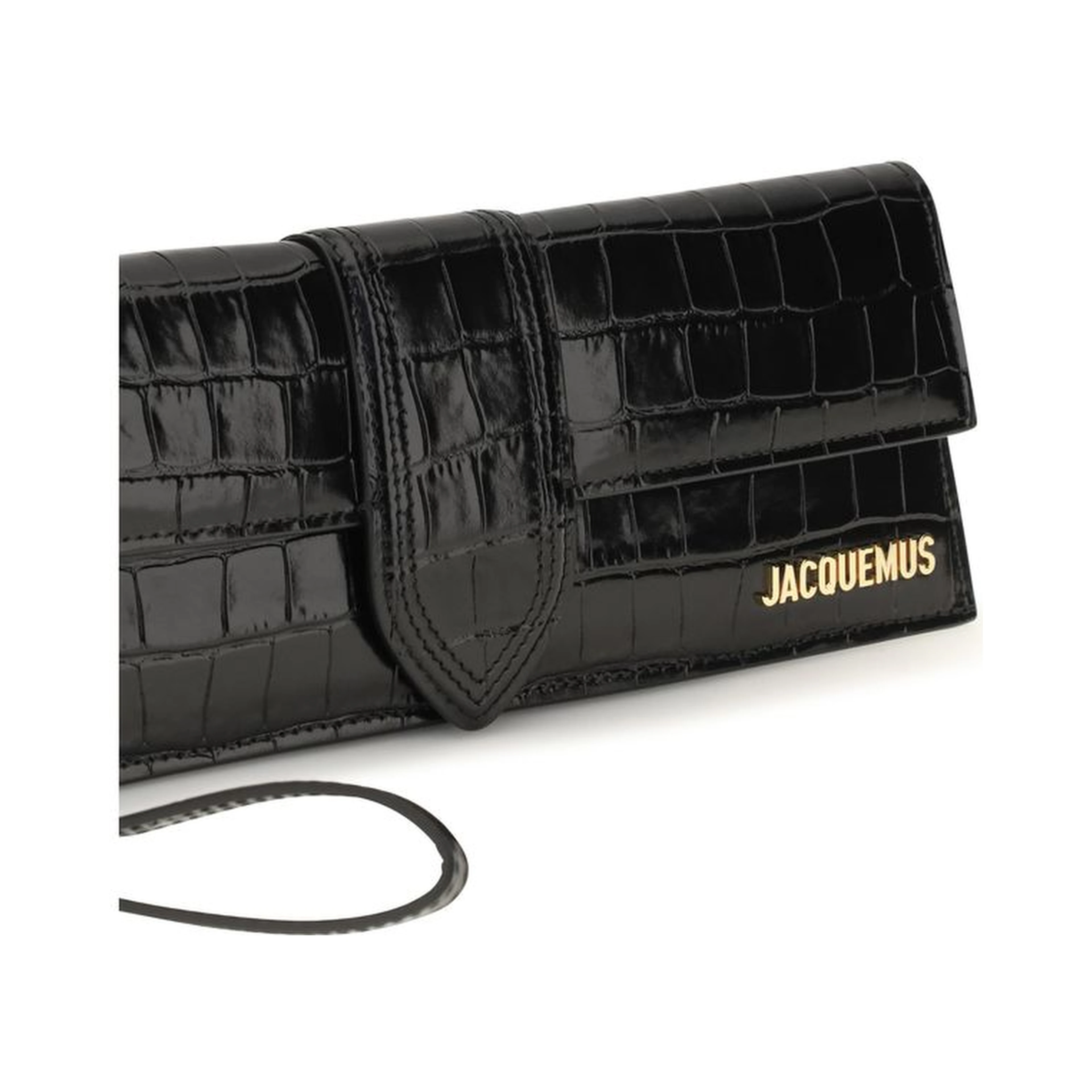 Black Calf Leather Bos Taurus Clutch Bag