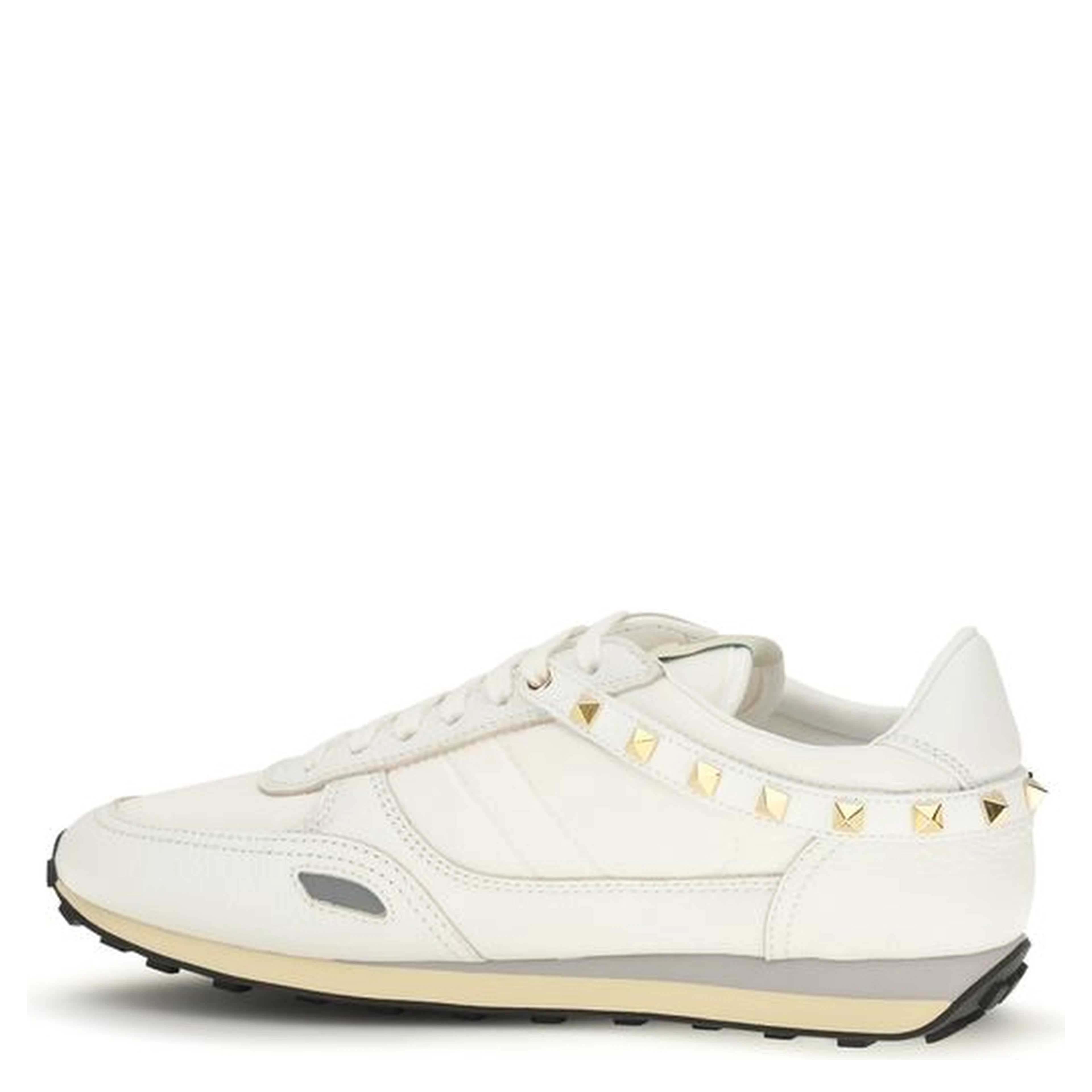 White Calf Leather Bos Taurus Athletic Sneakers