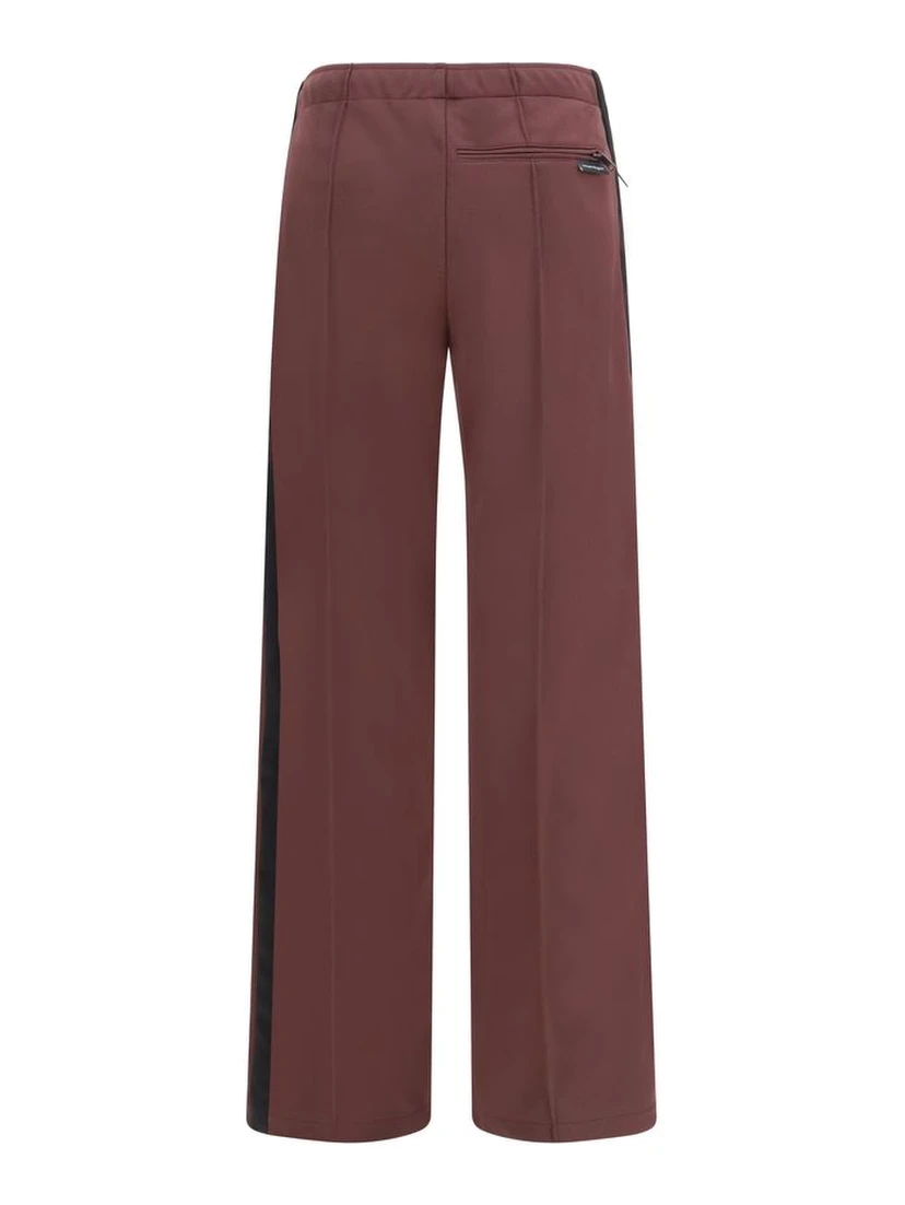 Bordeaux Polyester Athletic Pants