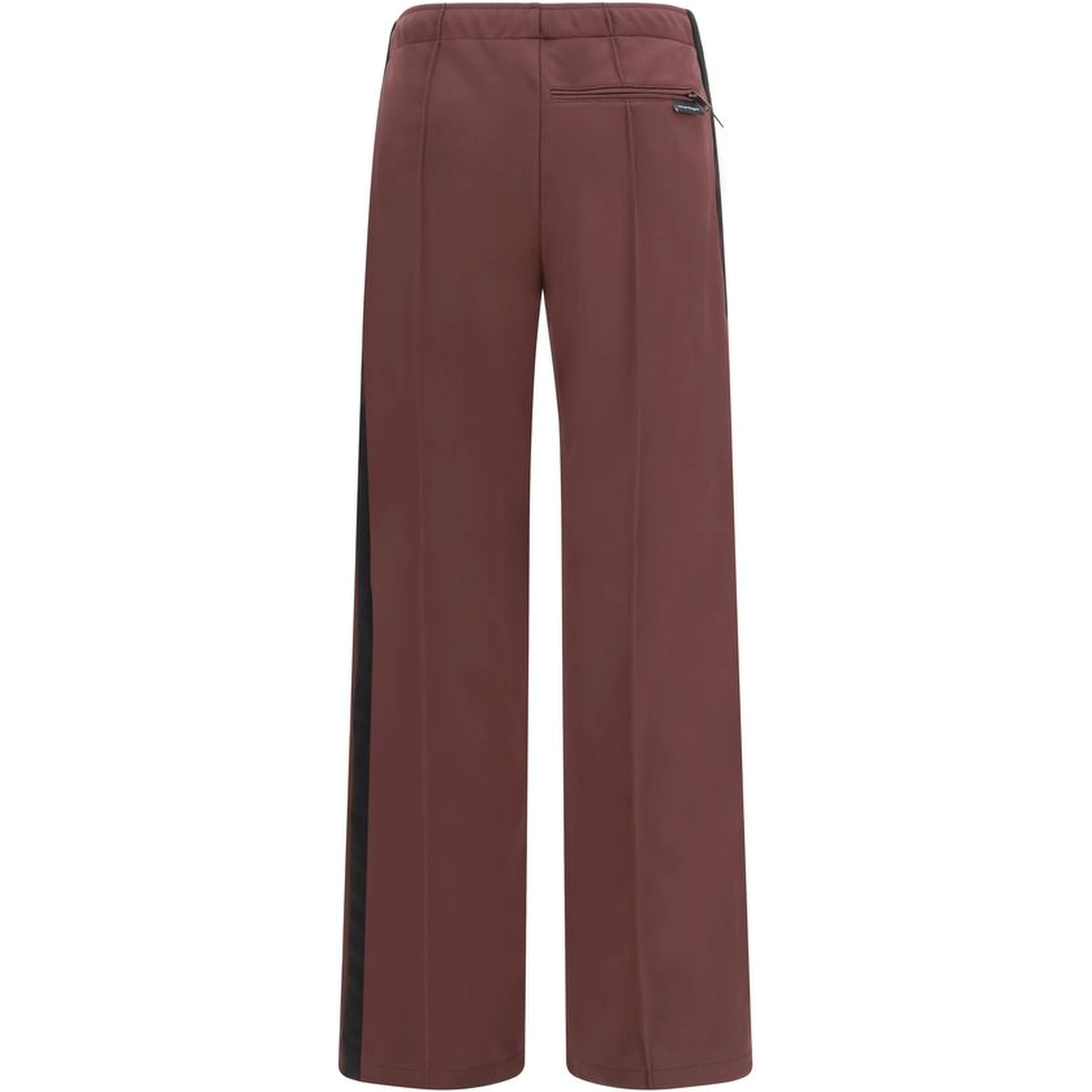 Bordeaux Polyester Athletic Pants