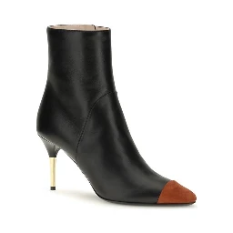 Black Calf Leather Bos Taurus Ankle Boots