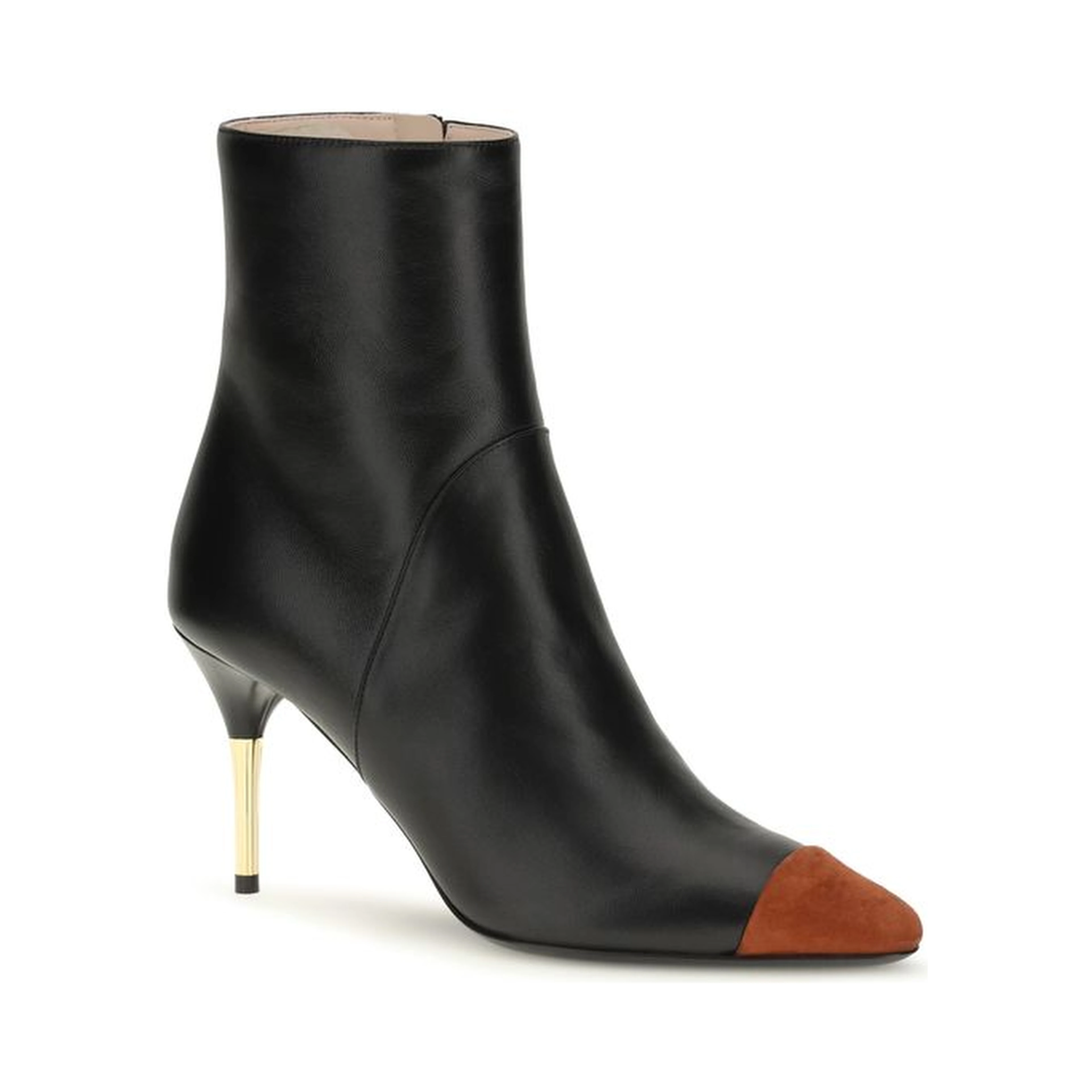 Black Calf Leather Bos Taurus Ankle Boots