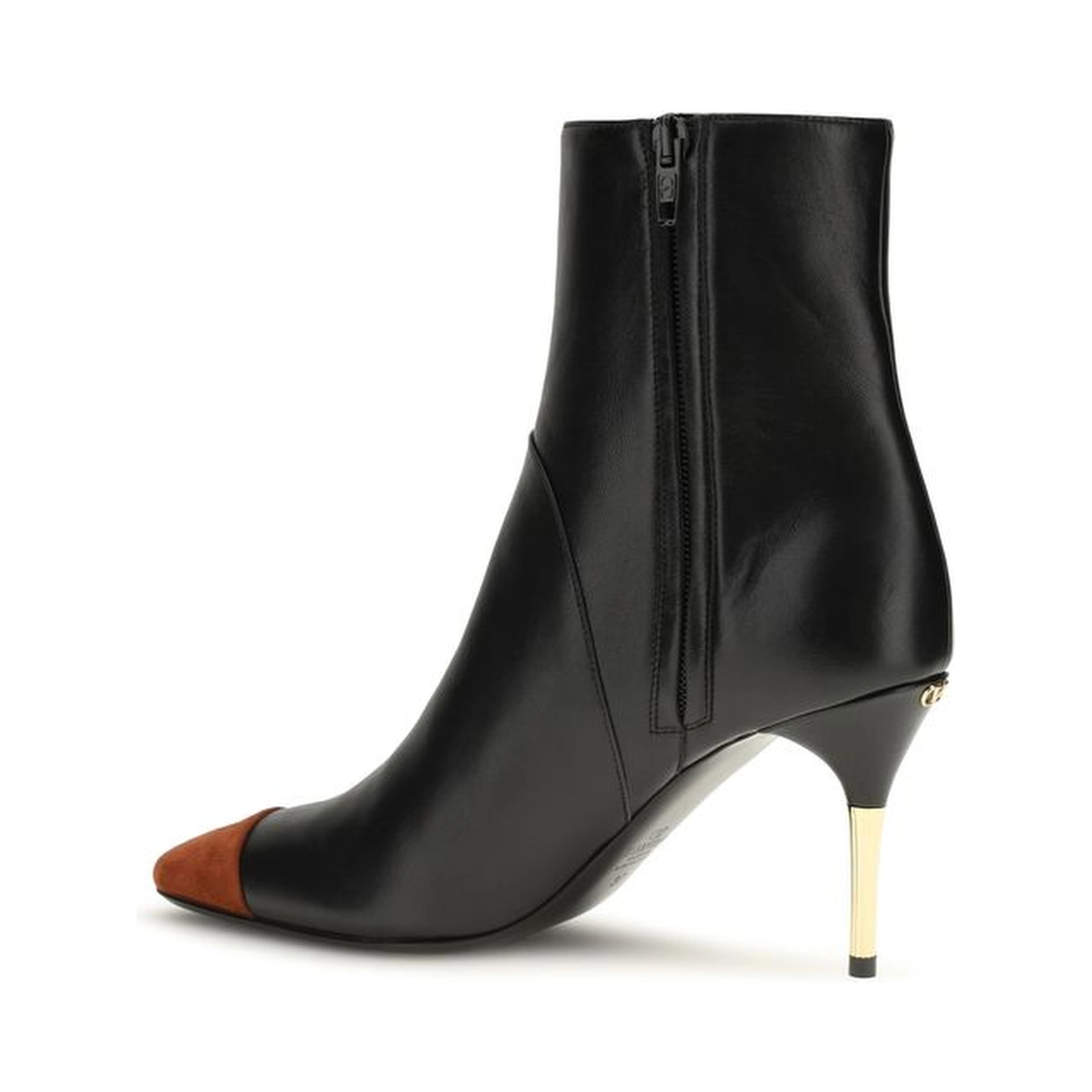 Black Calf Leather Bos Taurus Ankle Boots