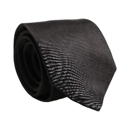 Black Satin 100% Silk Adjustable Tied Men Necktie Tie