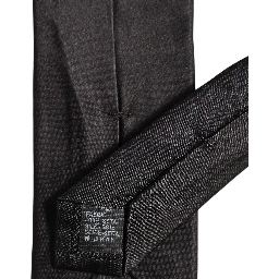 Black Satin 100% Silk Adjustable Tied Men Necktie Tie