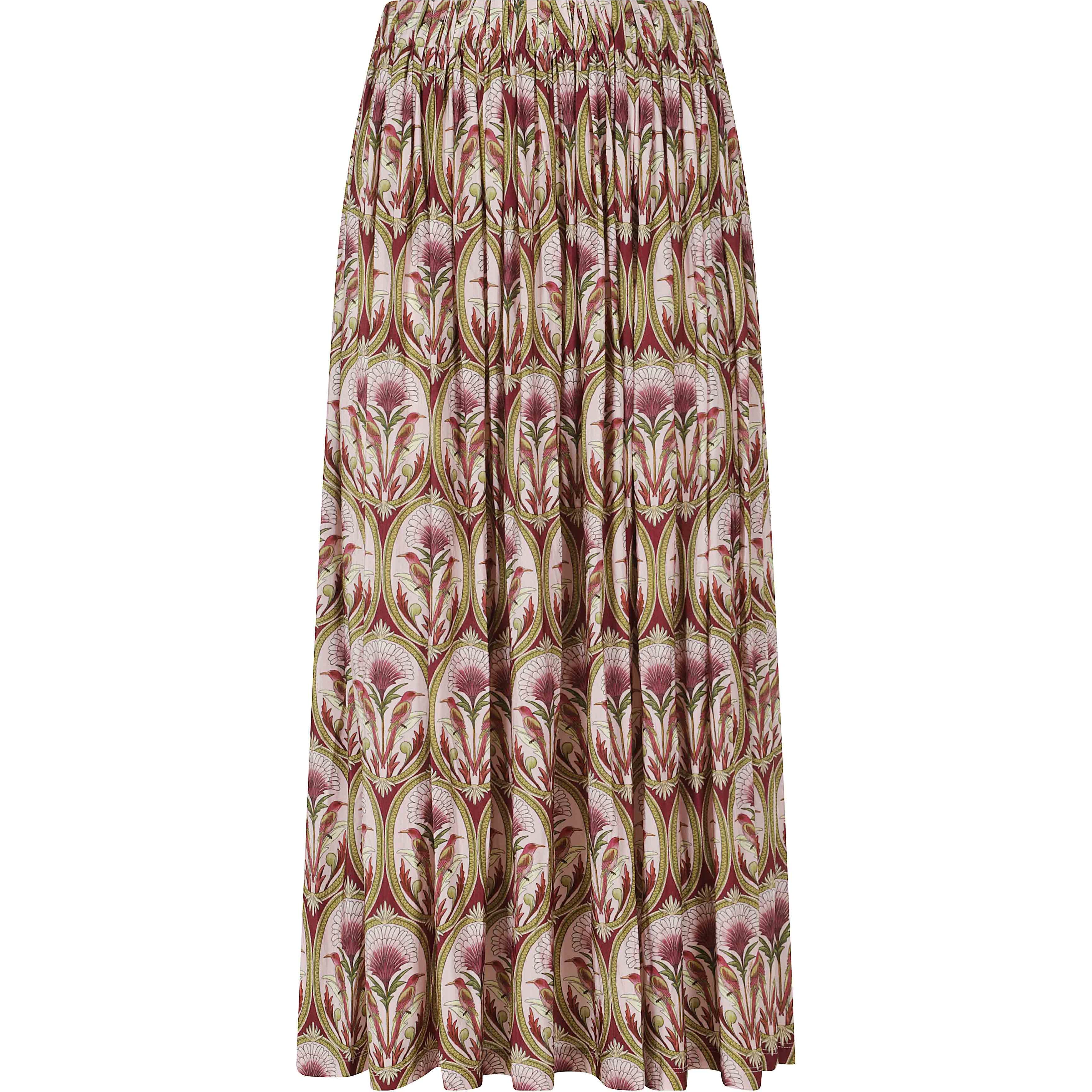 GARDEN MEDAL MULTICOLOR MIDI SKIRT