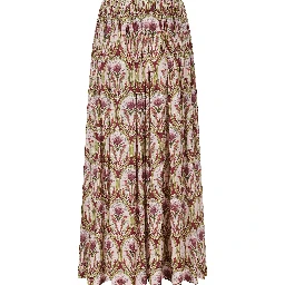 GARDEN MEDAL MULTICOLOR MIDI SKIRT