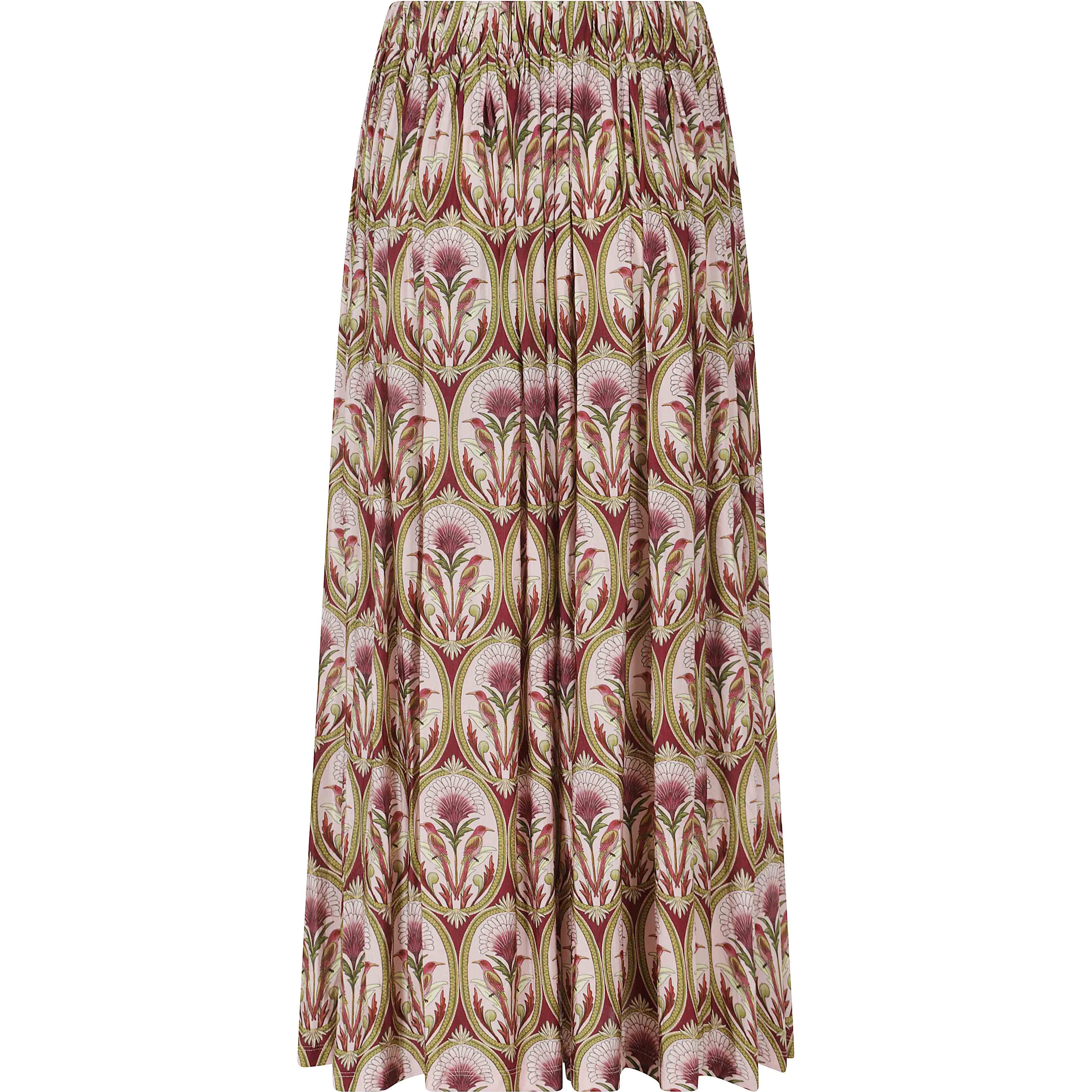 GARDEN MEDAL MULTICOLOR MIDI SKIRT
