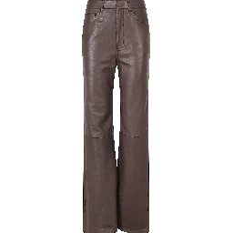 STRAIGHT LEATHER PANTS