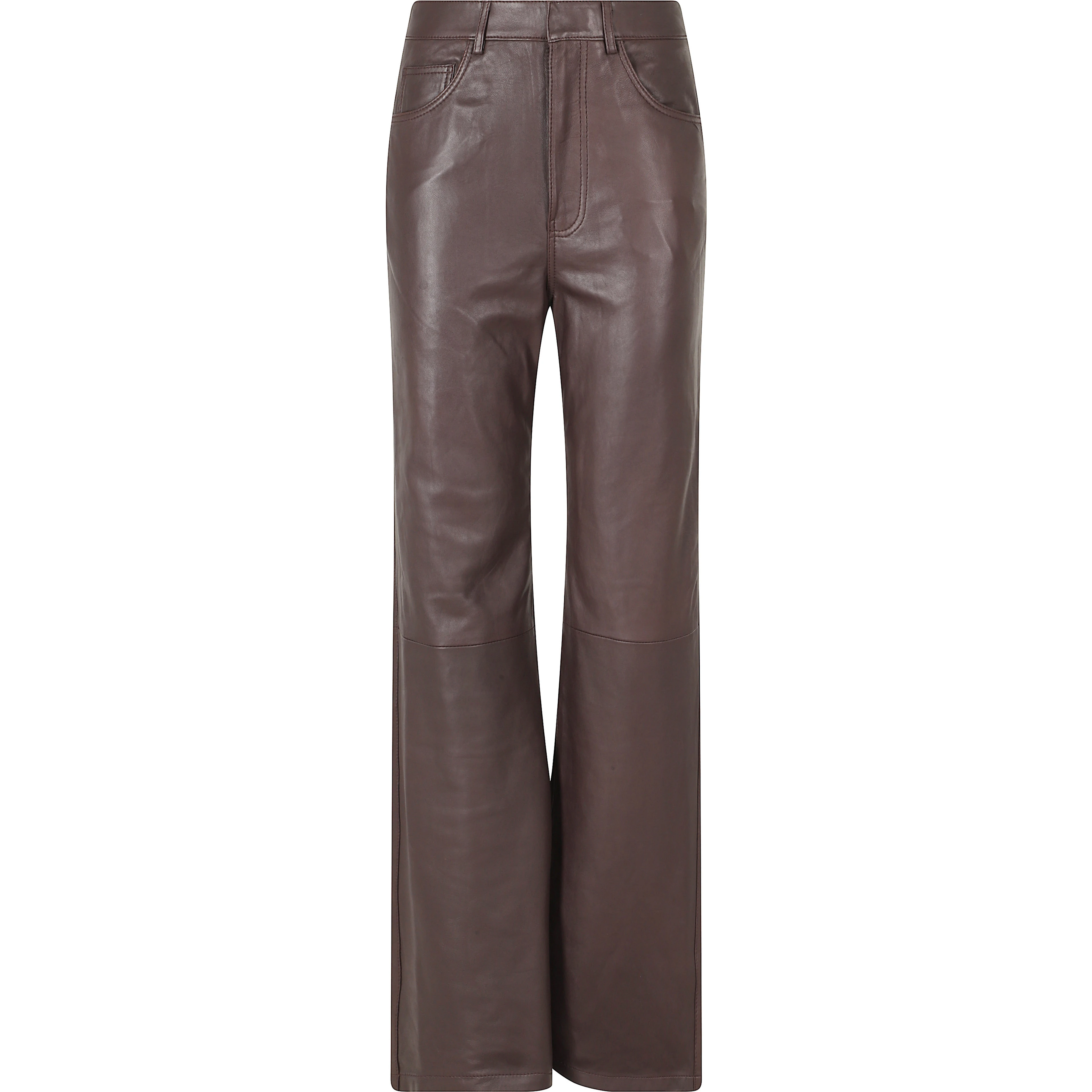 STRAIGHT LEATHER PANTS