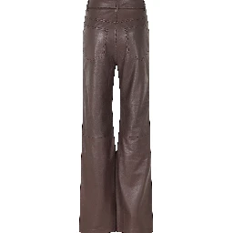 STRAIGHT LEATHER PANTS