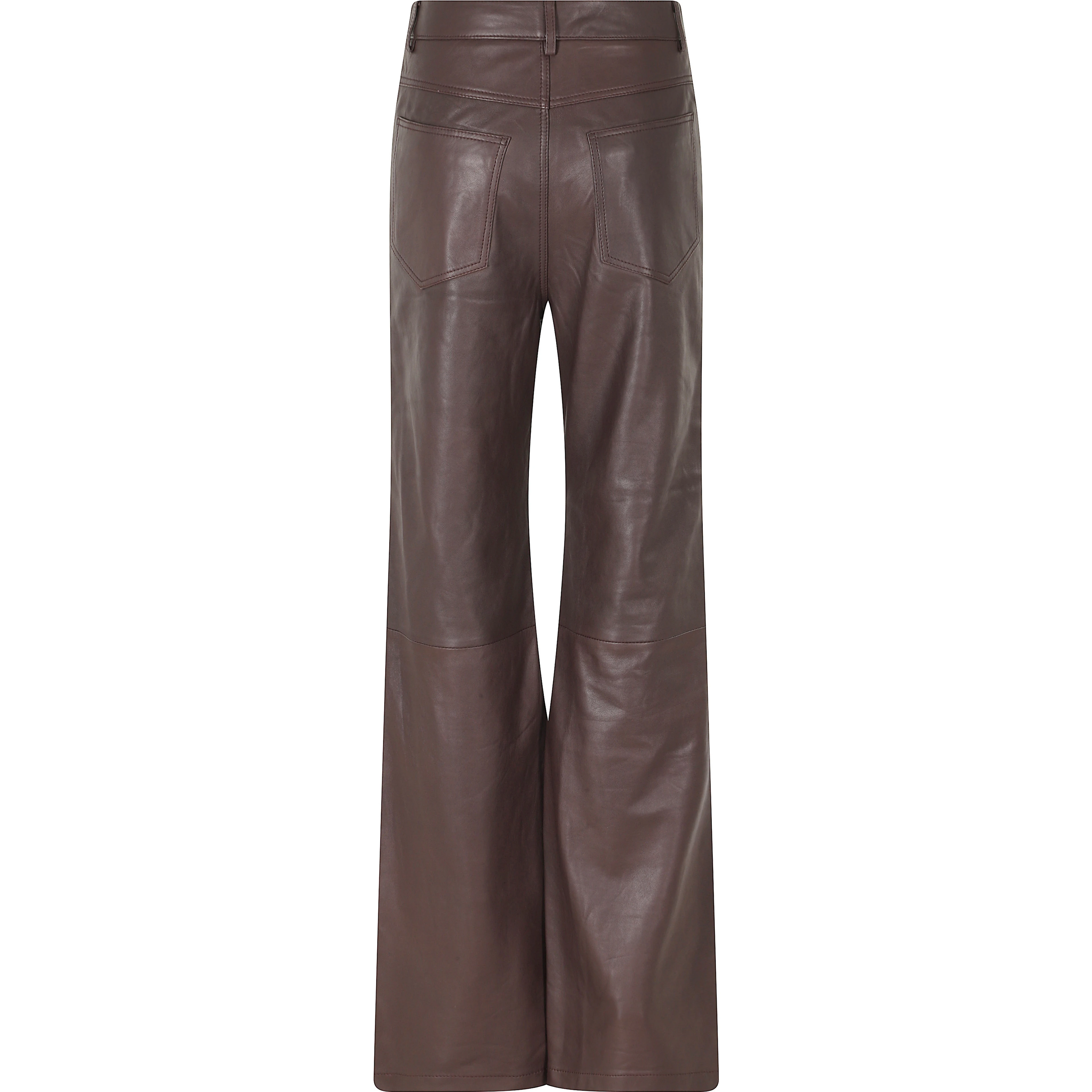 STRAIGHT LEATHER PANTS
