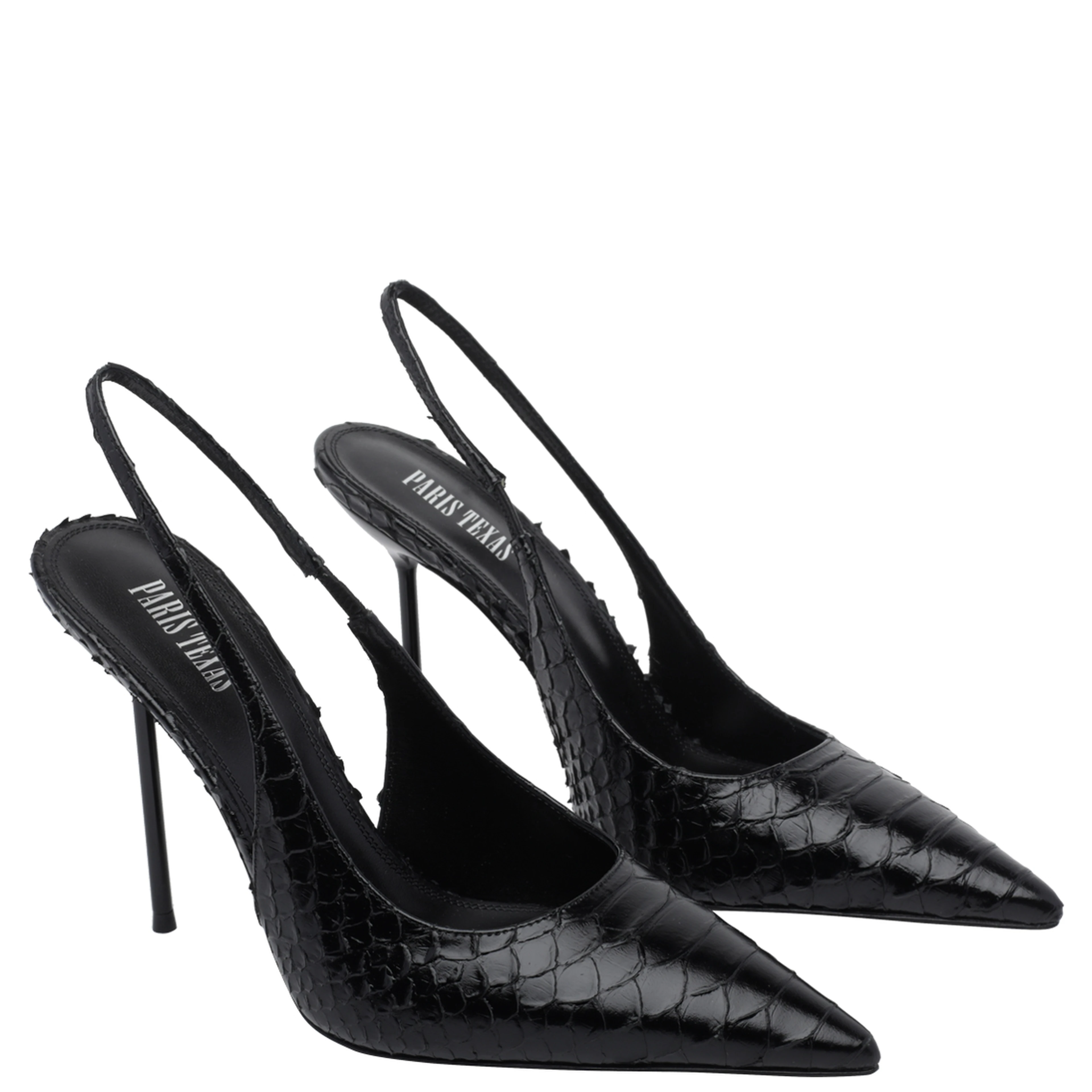 PARIS TEXAS With Heel Black