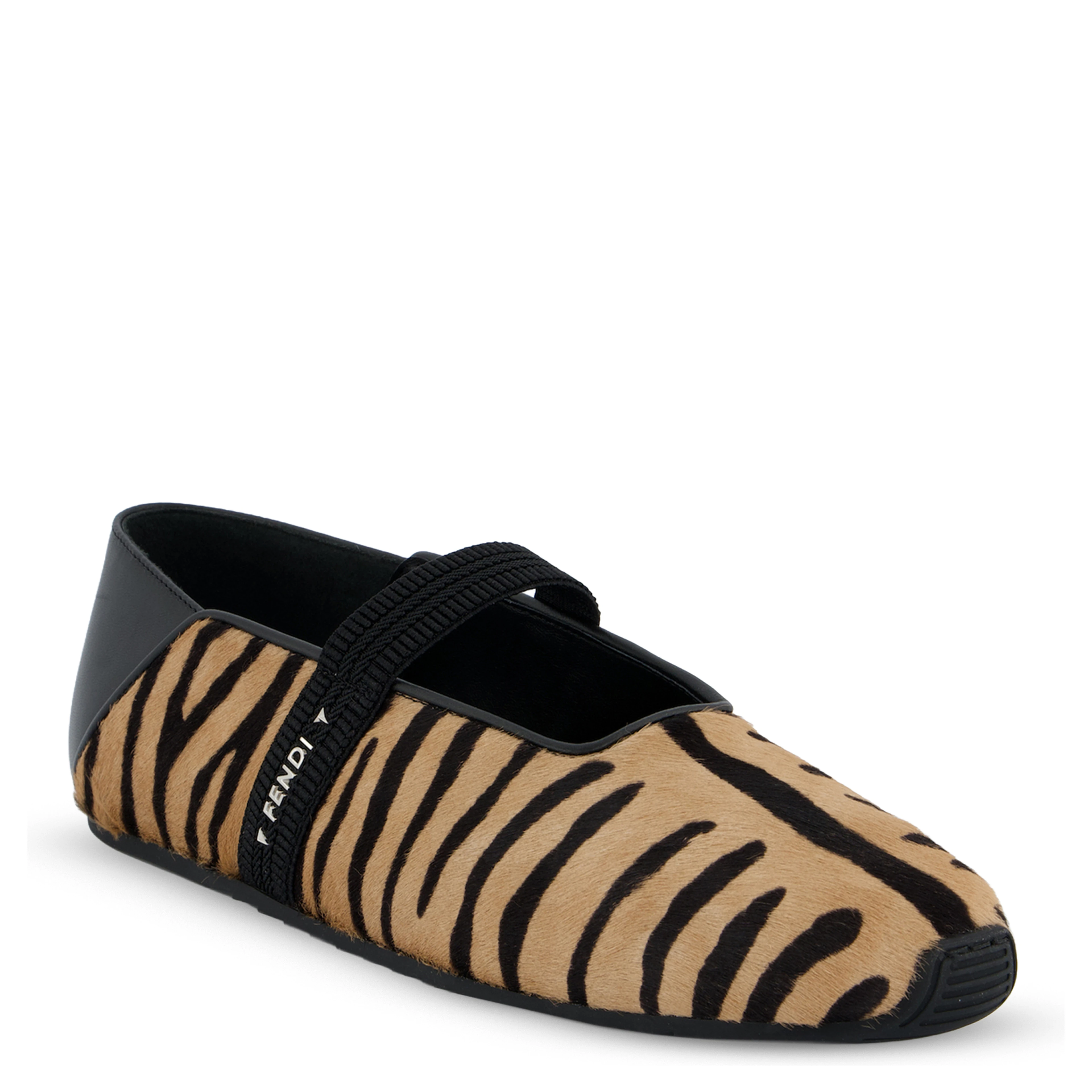 Fendi Flat shoes Beige/black