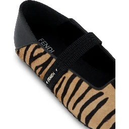 Fendi Flat shoes Beige/black