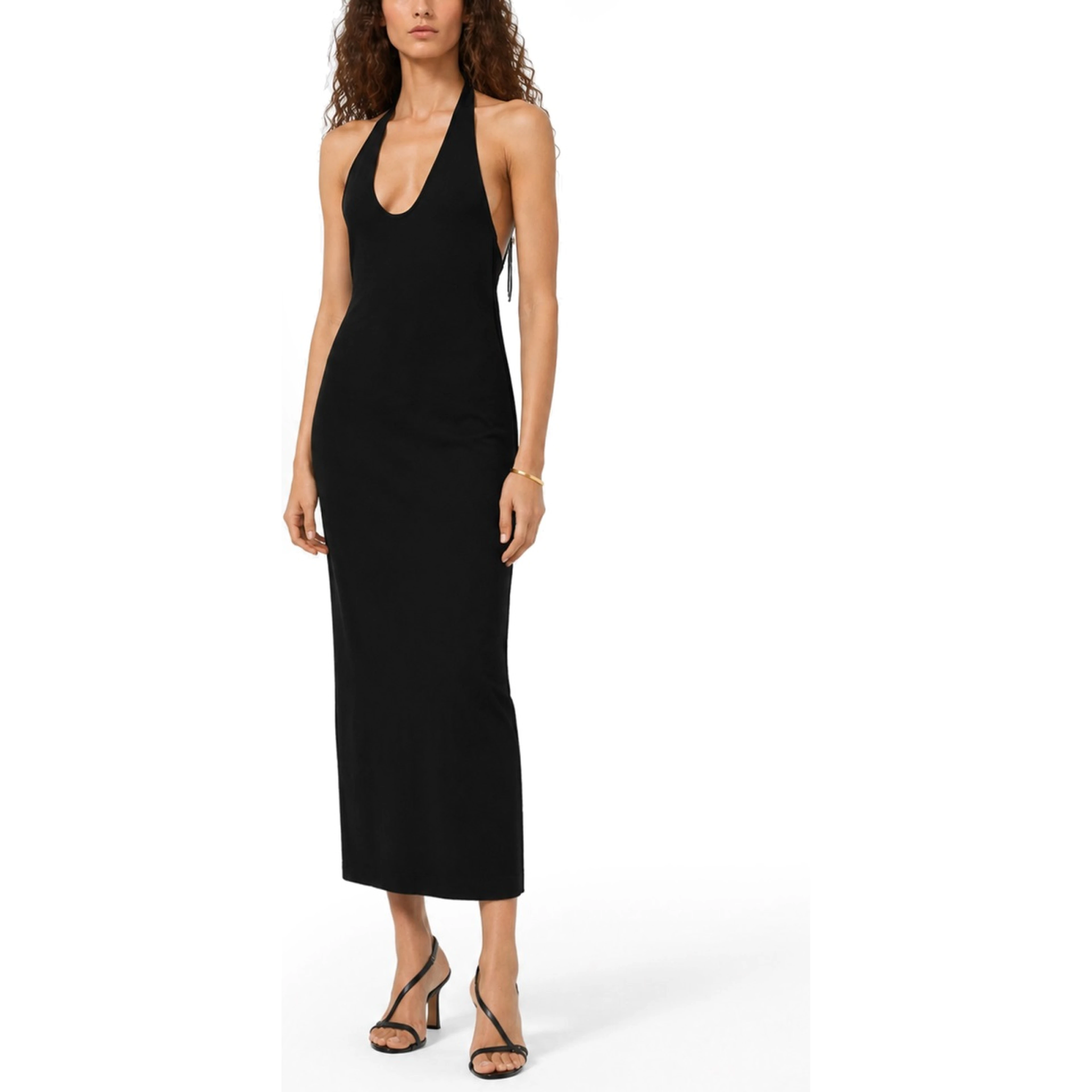 ABITO MIDI CON SCOLLO "HALTER"