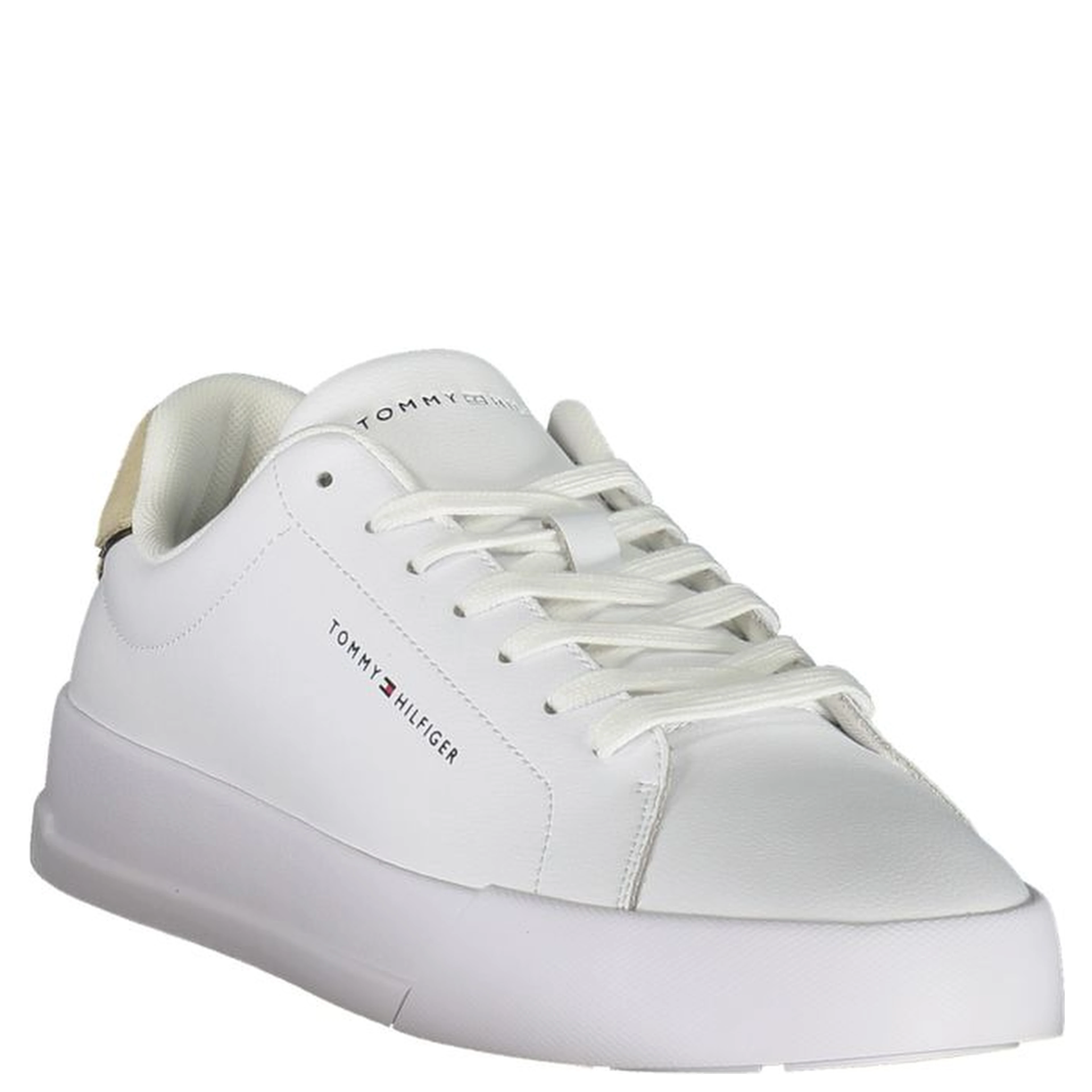 Bianco Polyurethane Men Sneaker