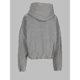 Felpa In Cotone Con Cappuccio