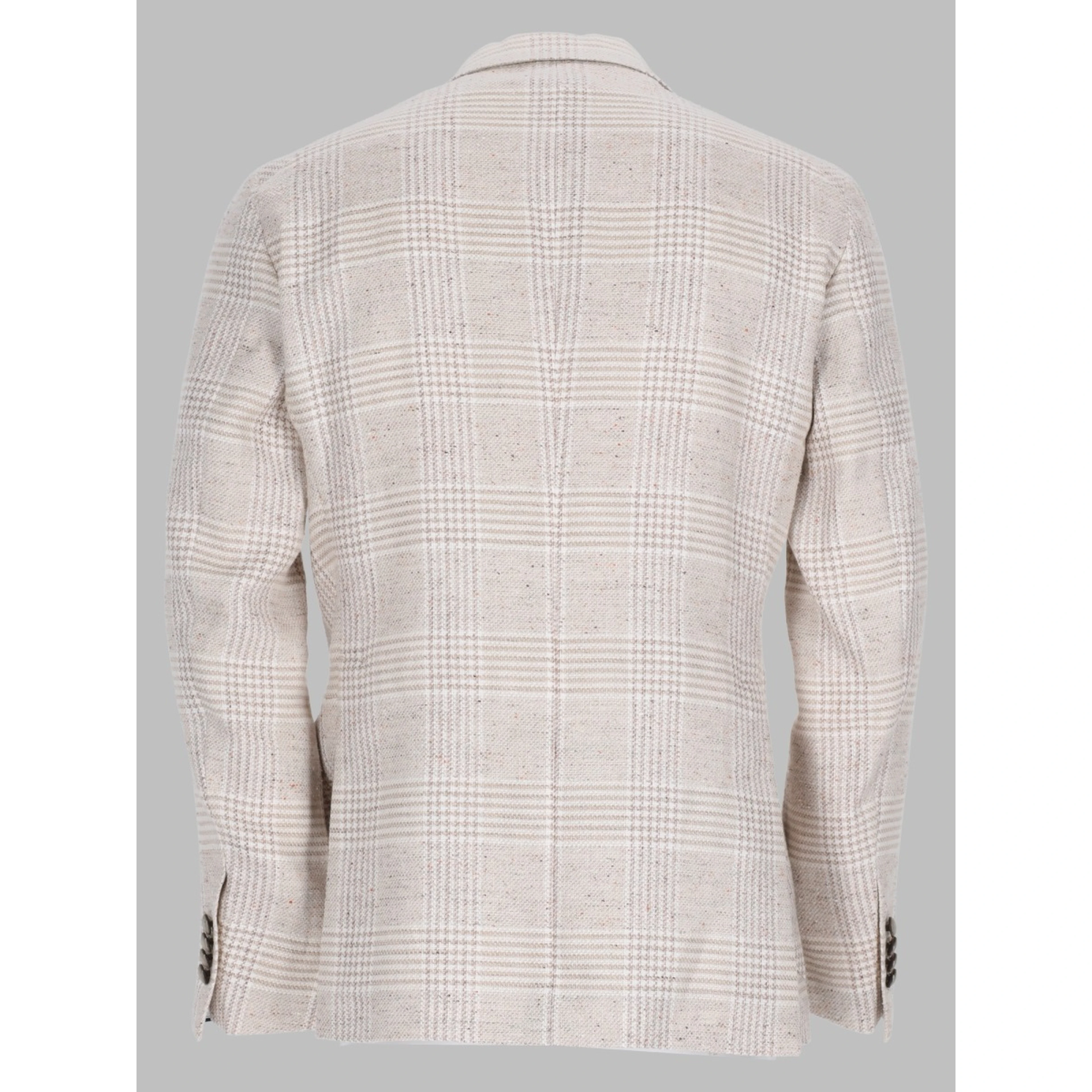 Giacca Monopetto In Lino E Cotone