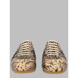Sneaker in Pelle Effetto Pitone