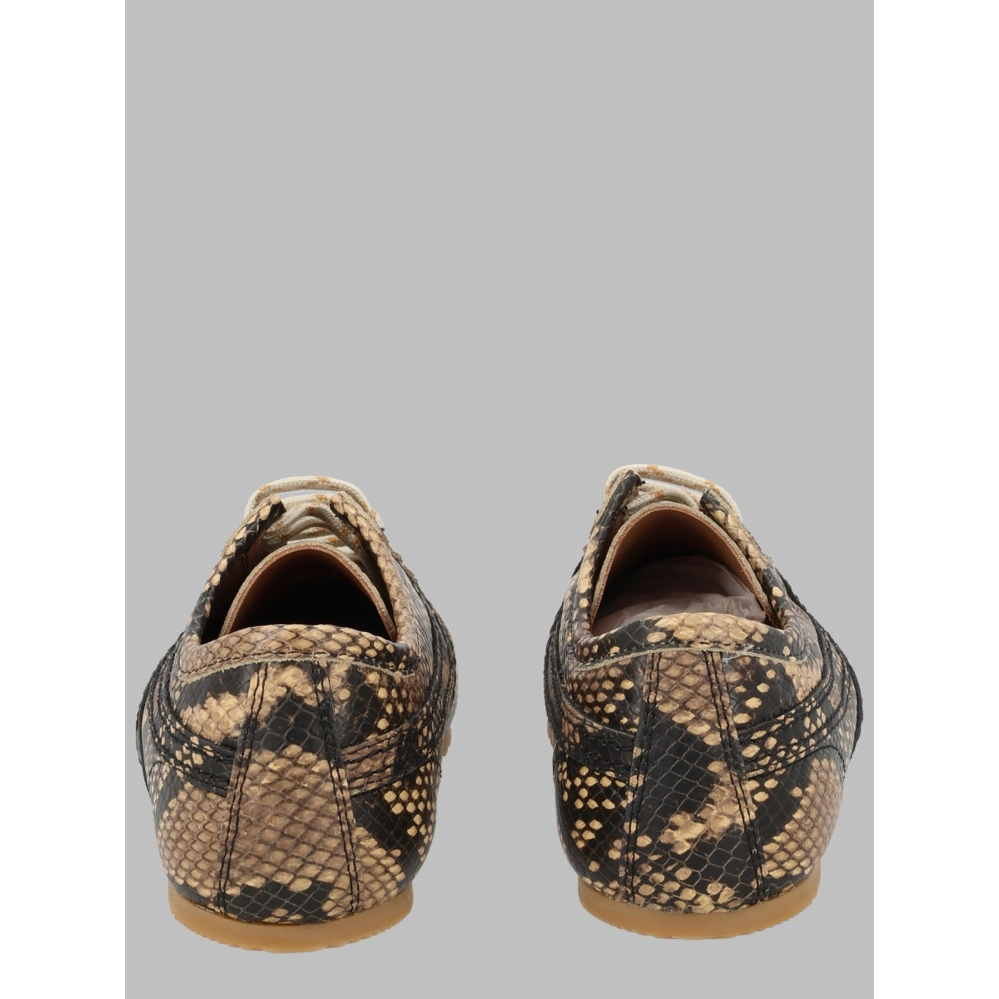 Sneaker in Pelle Effetto Pitone