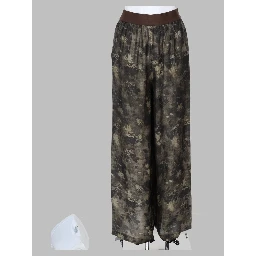 Pantalone Ampio In Viscosa E Cupro