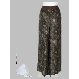 Pantalone Ampio In Viscosa E Cupro