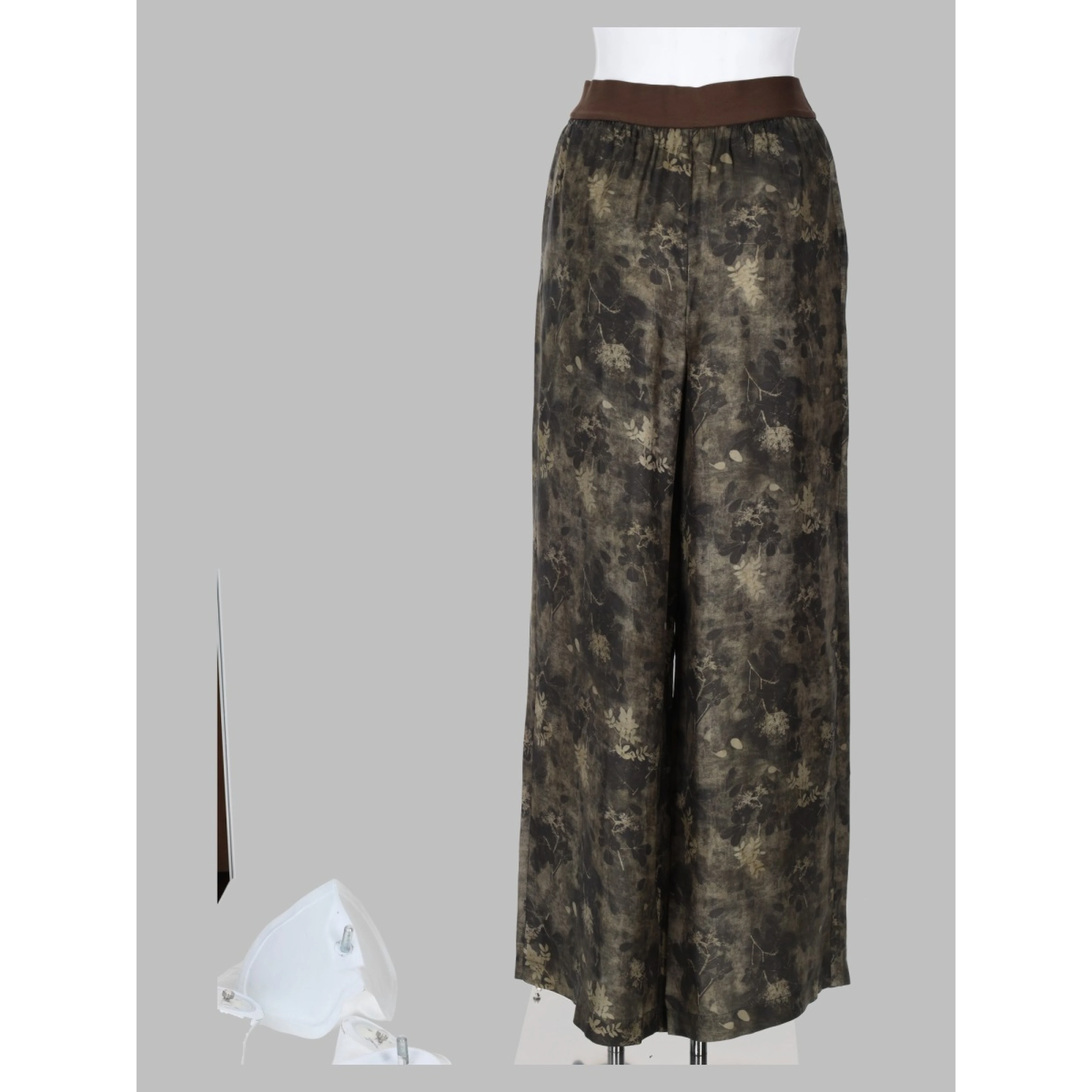 Pantalone Ampio In Viscosa E Cupro