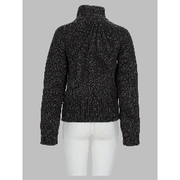 Cardigan In Lana Con Zip