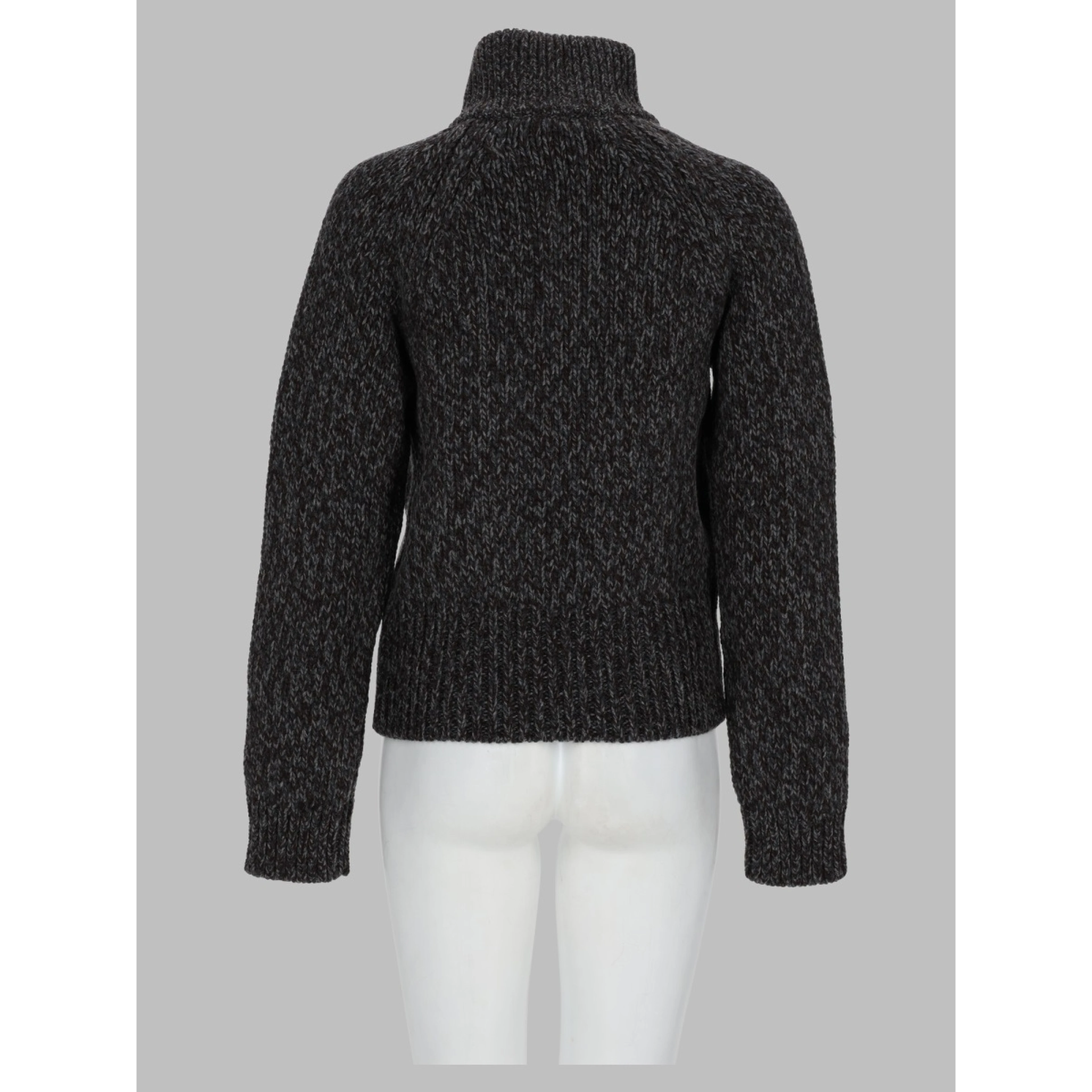 Cardigan In Lana Con Zip
