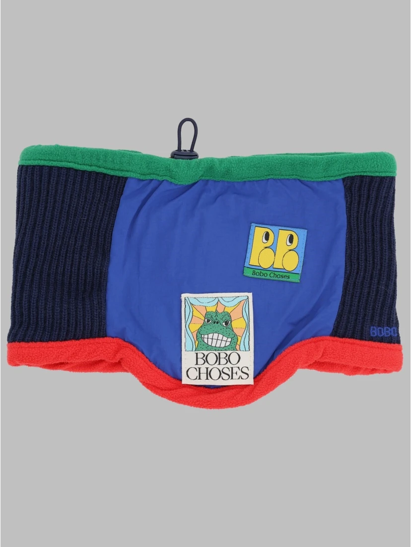 bobo choses color block neck warmer