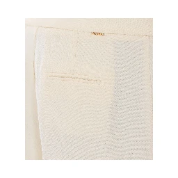 Twin-set Trousers Nacre