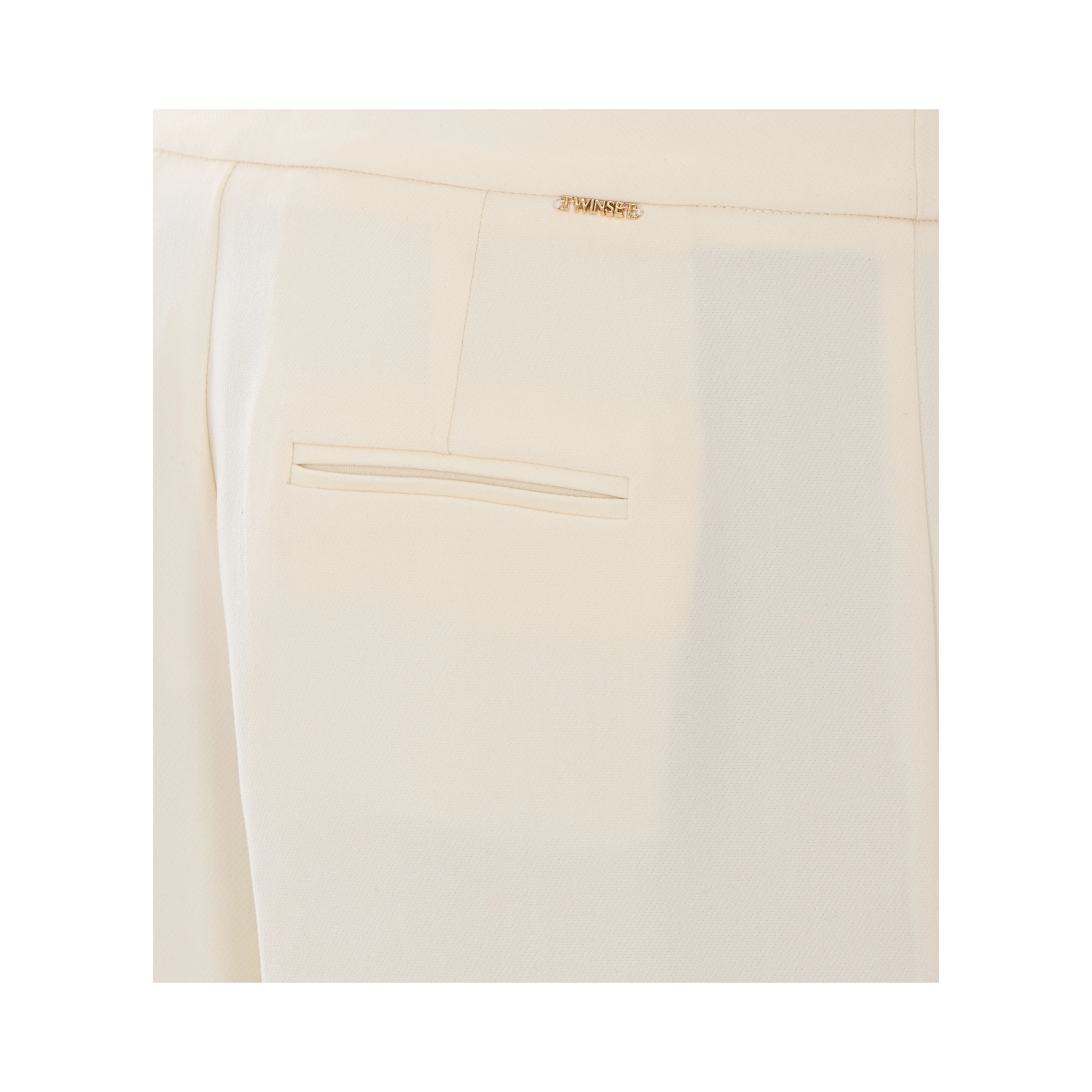 Twin-set Trousers Nacre