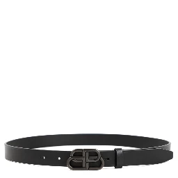 Balenciaga Leather BB Belt