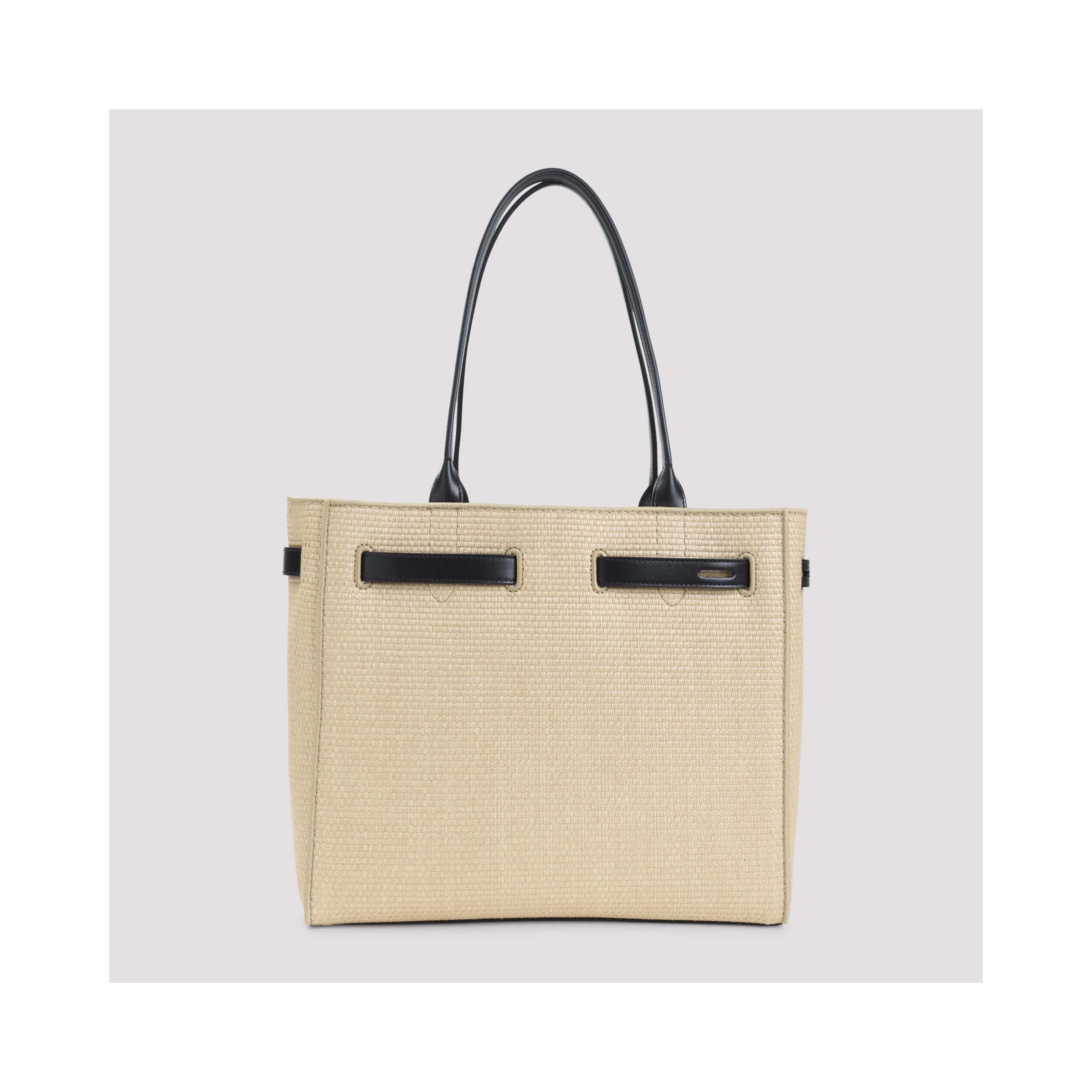 RAFFIA SMOOTH CALF MEDIUM TOTE