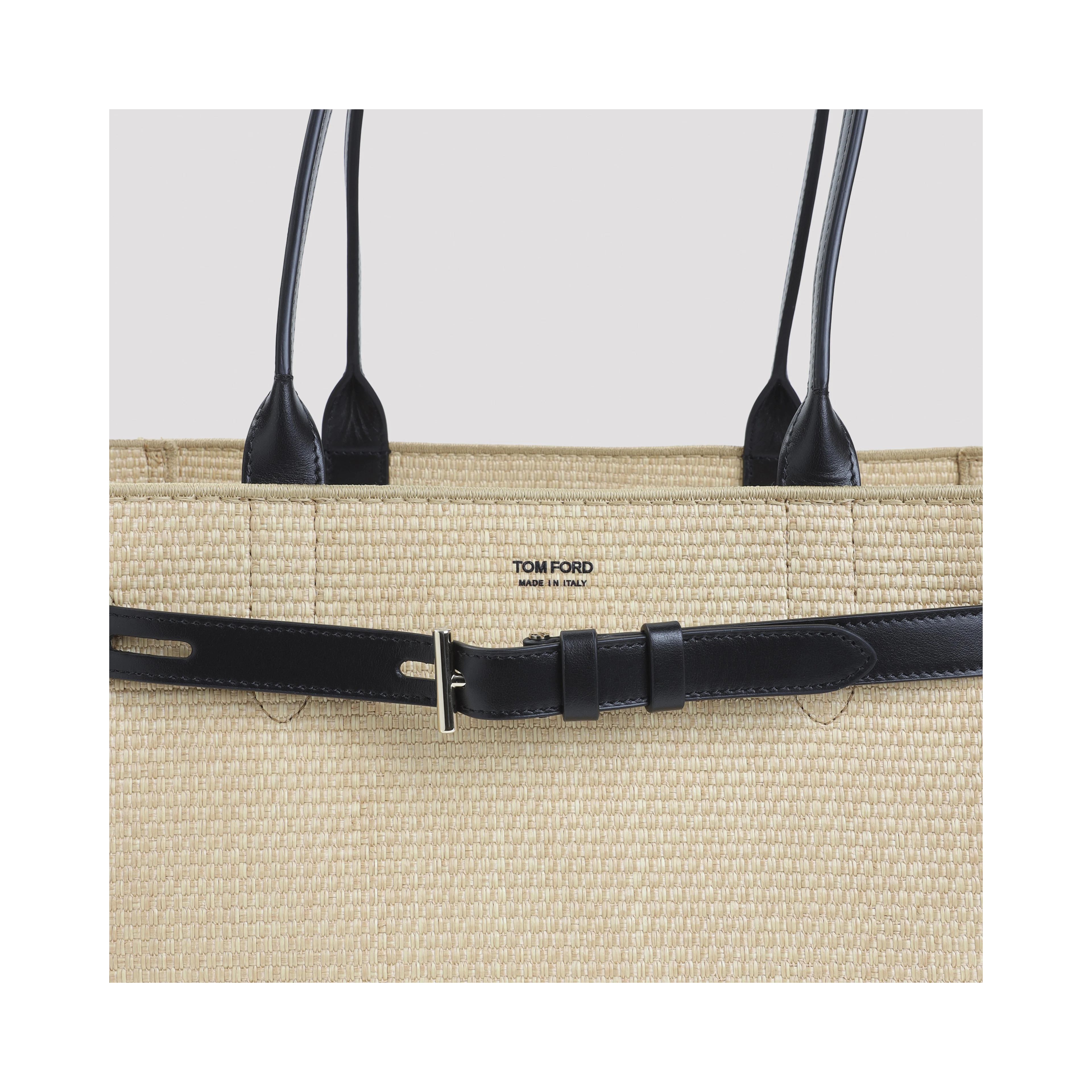 RAFFIA SMOOTH CALF MEDIUM TOTE