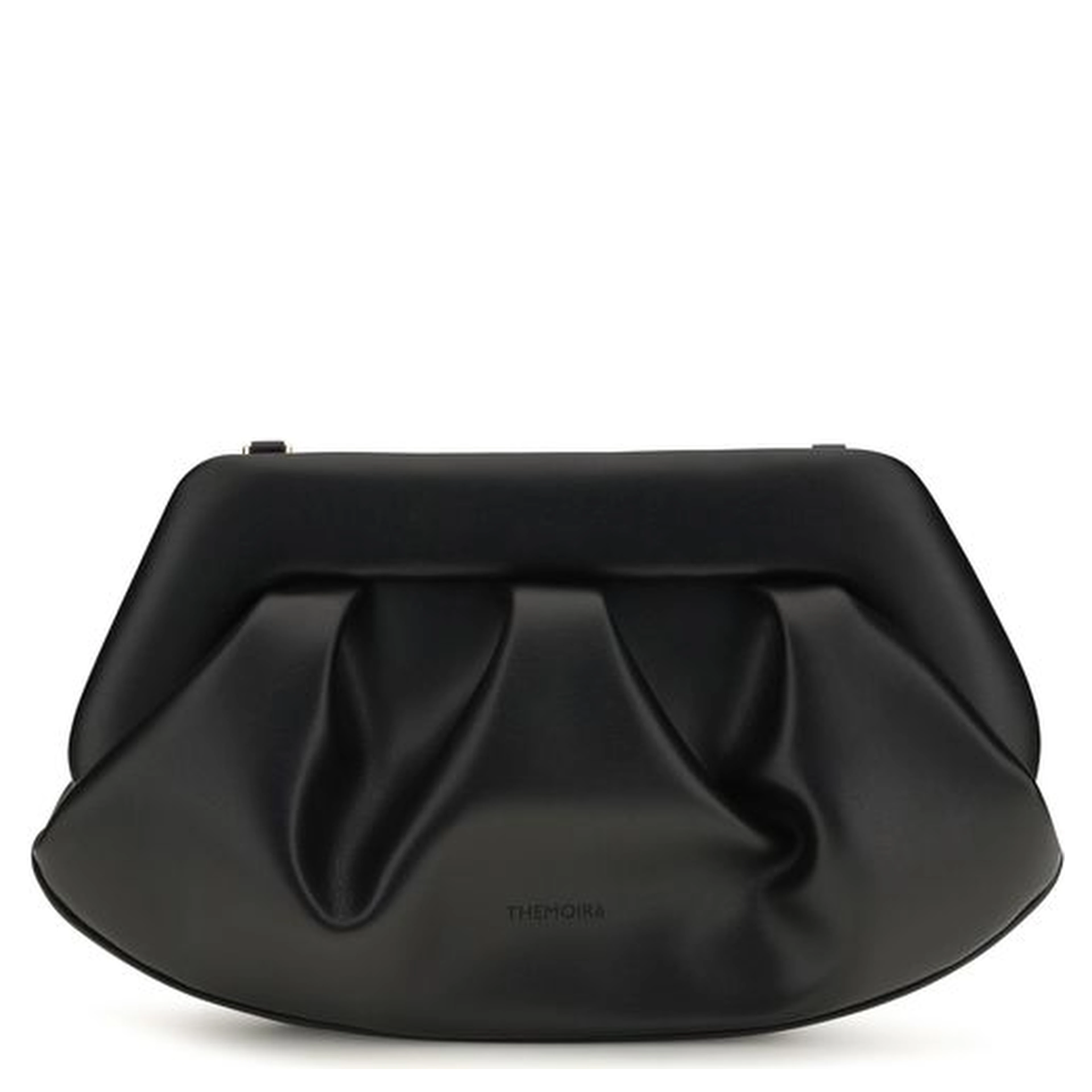 Black Recycled Leather Shoulder Bag