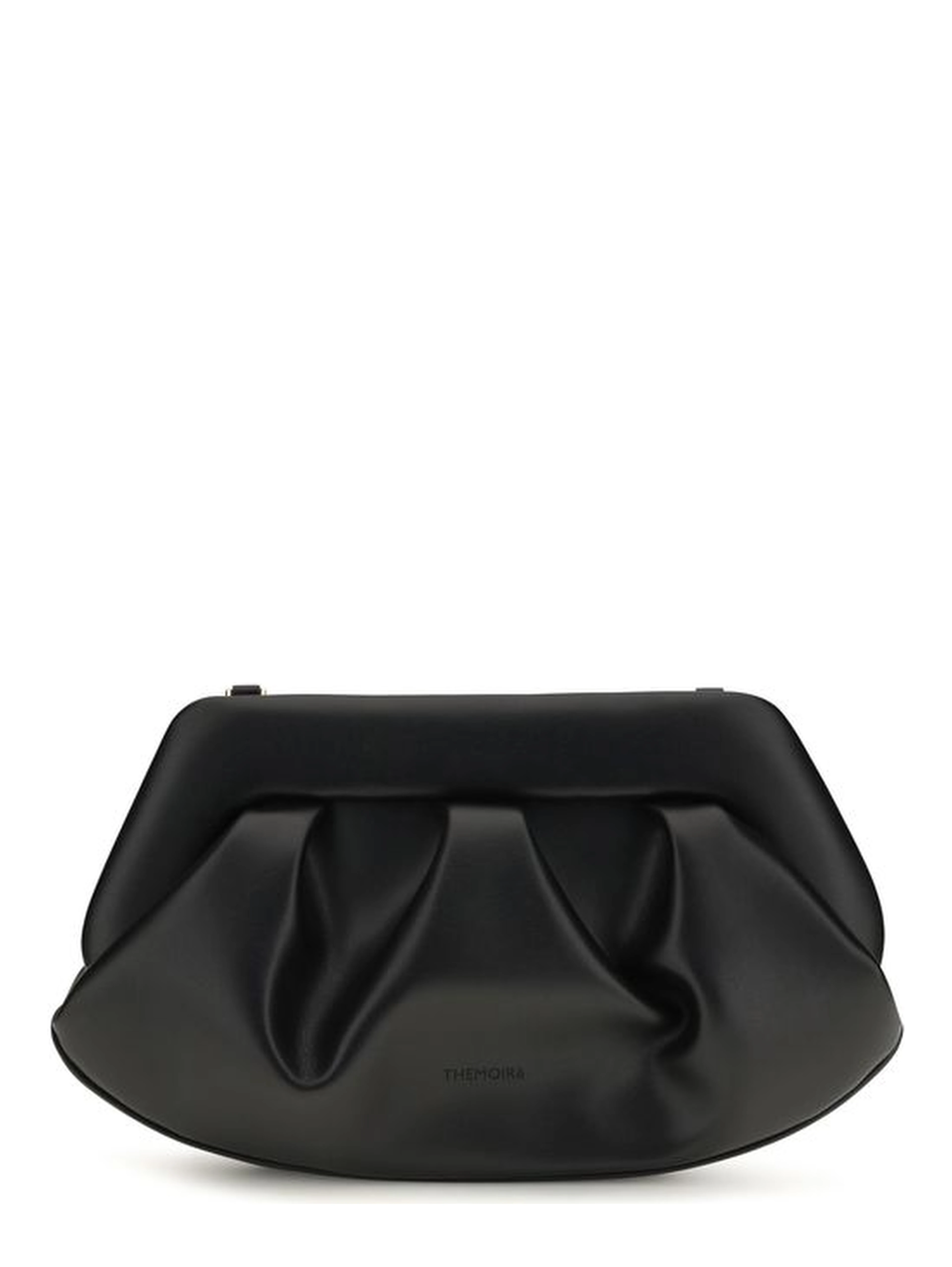 Black Recycled Leather Shoulder Bag