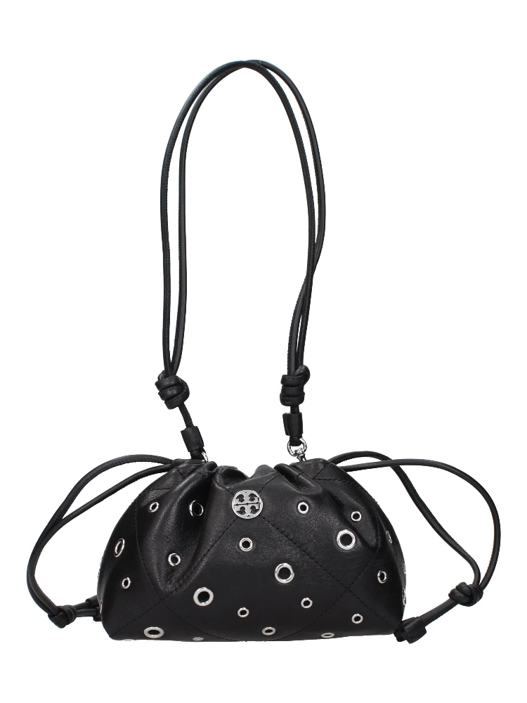 Black Leather Shoulder Bag