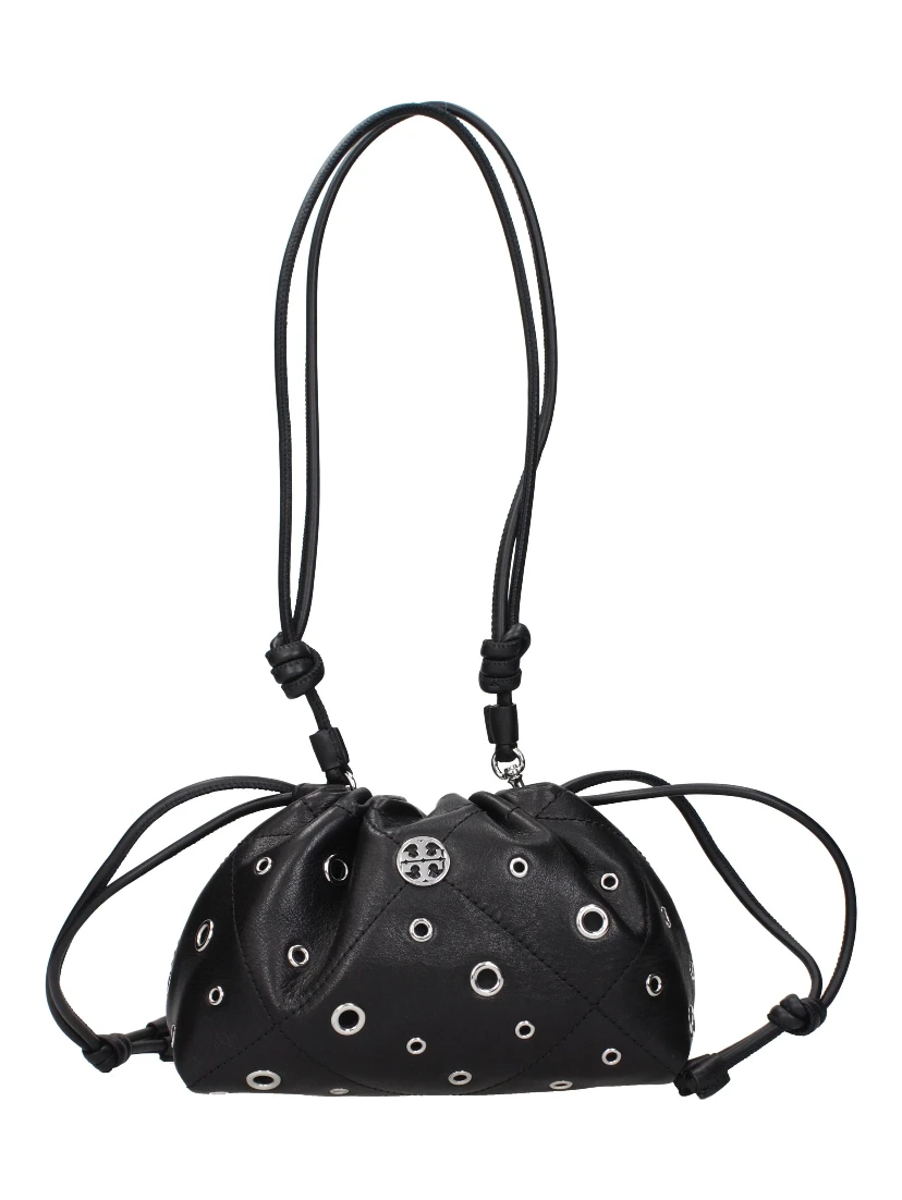 Black Leather Shoulder Bag