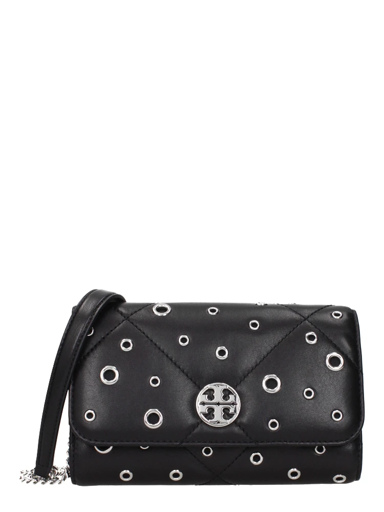 Black Leather Clutch Bag