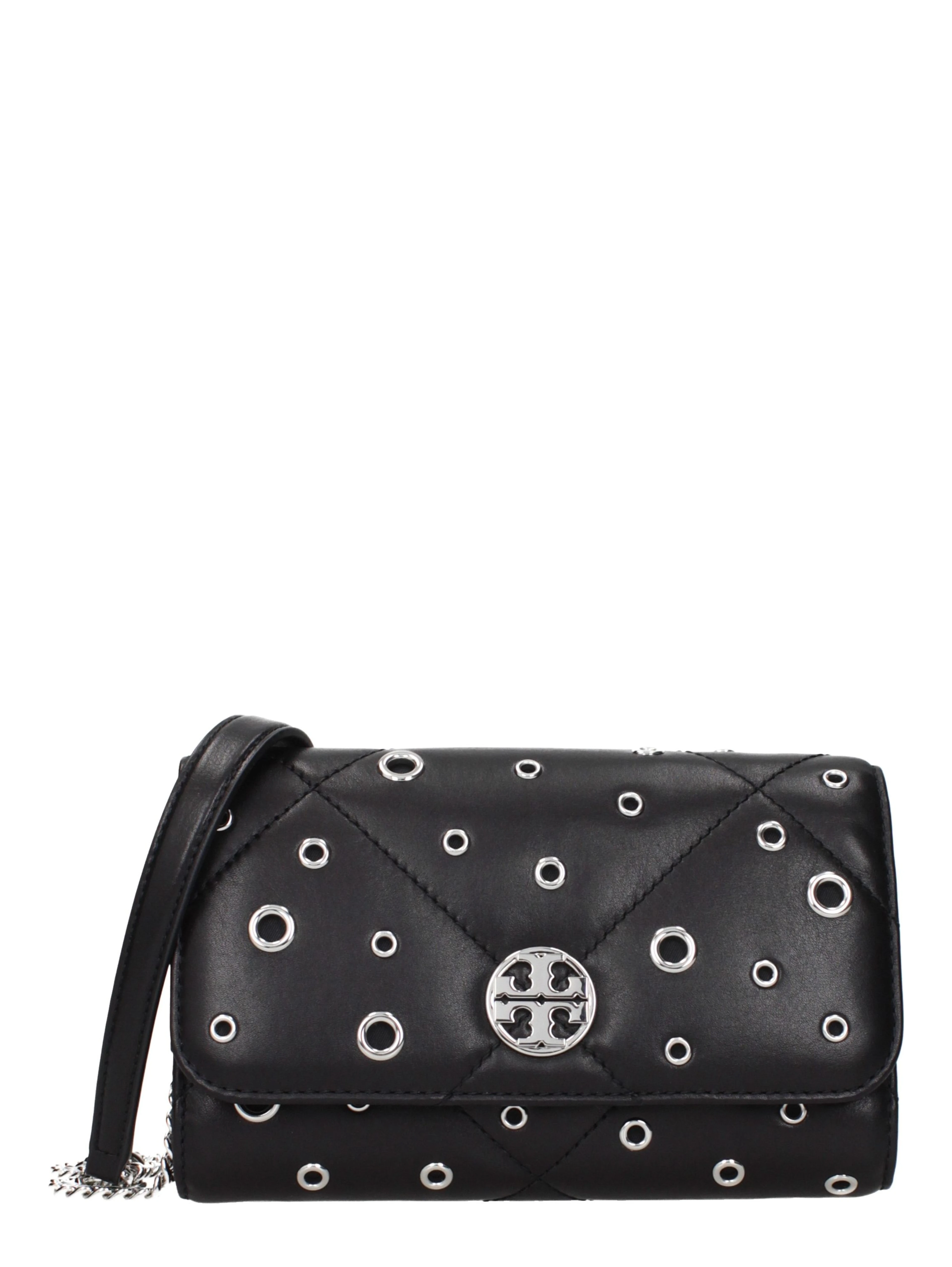 Black Leather Clutch Bag