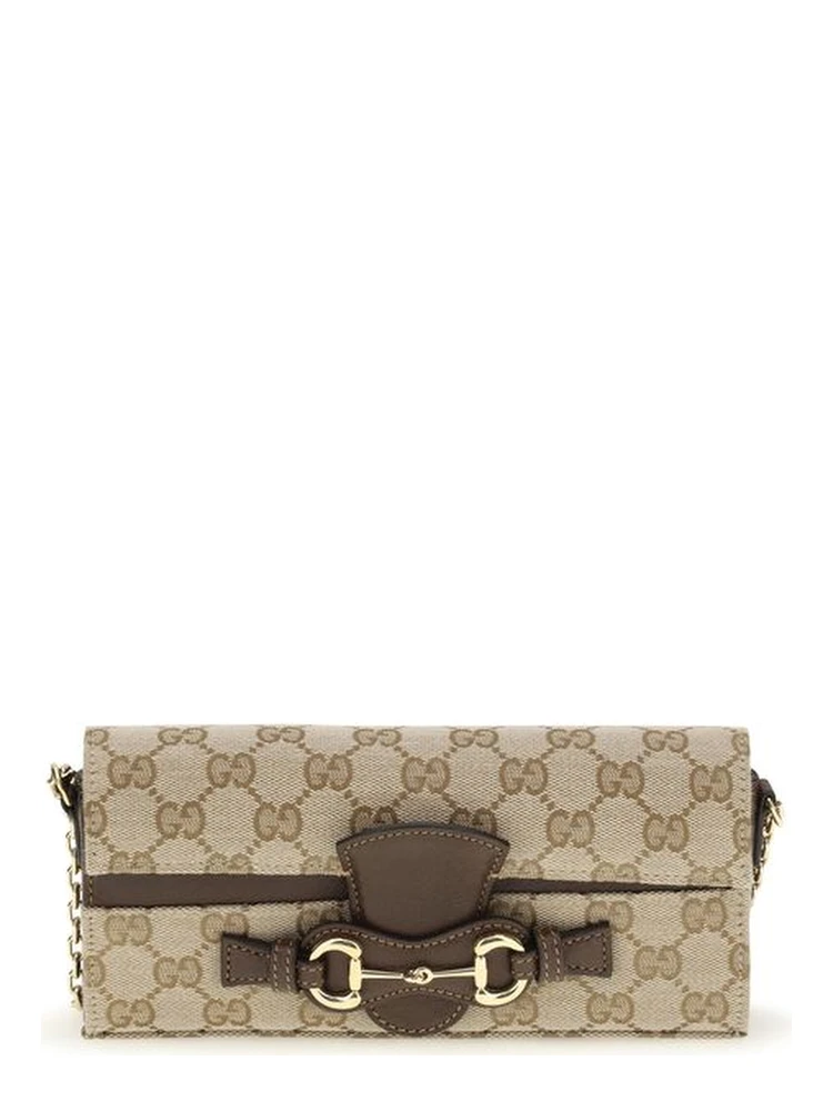 Beige Fabric Wallet