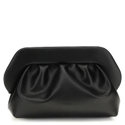 Black Recycled Leather Clutch Bag