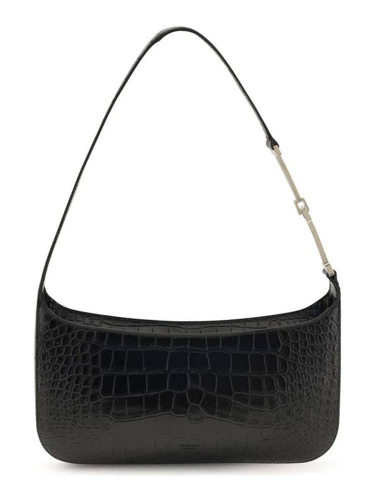 Black Calf Leather Bos Taurus Shoulder Bag